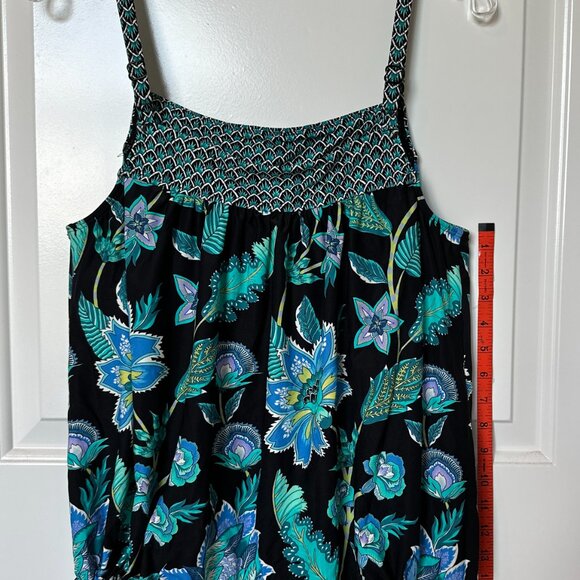 Beach House Tankini Swim Top Size 12 Adj Drawstring Hem Lined Bust Support - Picture 9 of 14
